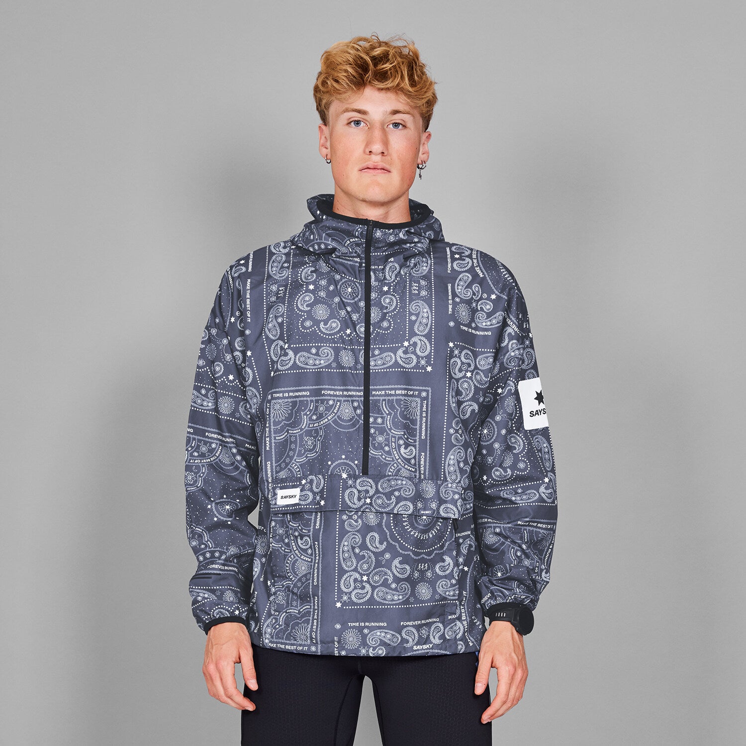 SAYSKY フード付きウィンドブレーカー Saysky Paisley Pace Anorak – Saysky.us