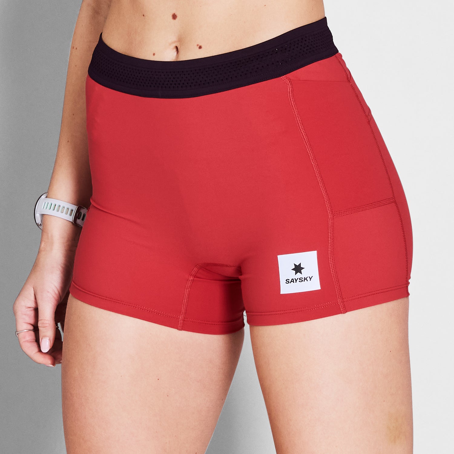 ウォーキング・ランニングウェア SAYSKY COMBAT SHORT TIGHTS 9 XS RED SAYSKY Combat+ Short Tights 9