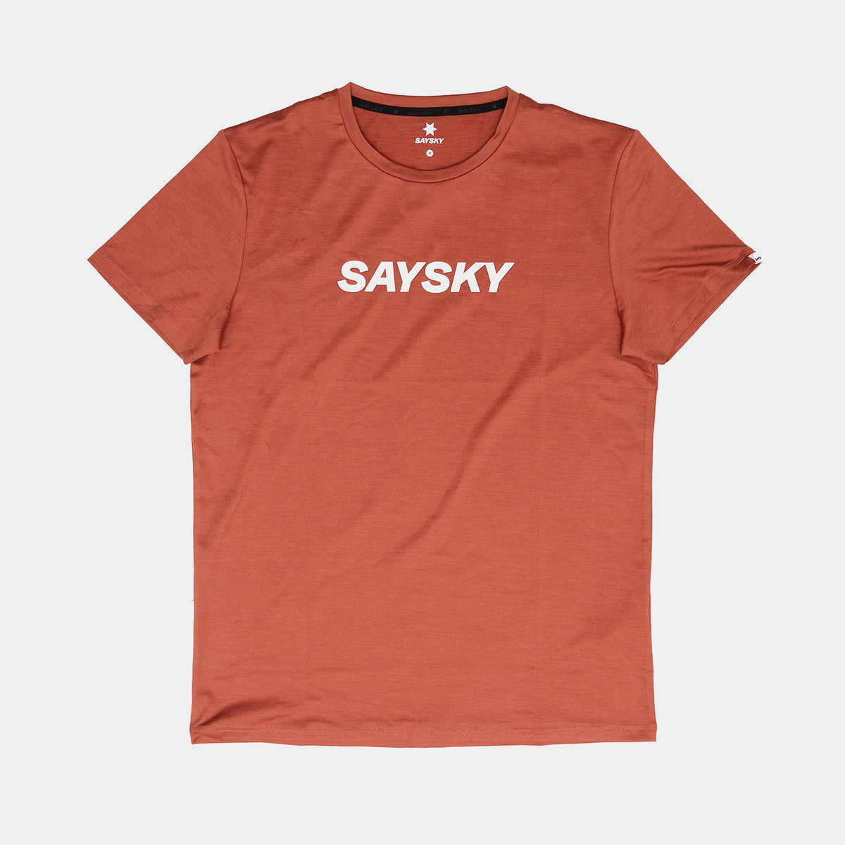 SAYSKY Logo Pace T-Shirt T-SHIRTS 5006 - RED MELANGE