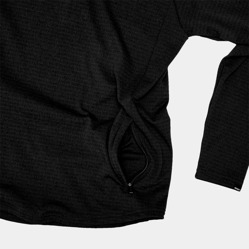 Saysky Blaze Half Zip Light Fleece Black 9001 KMRFL03C9001