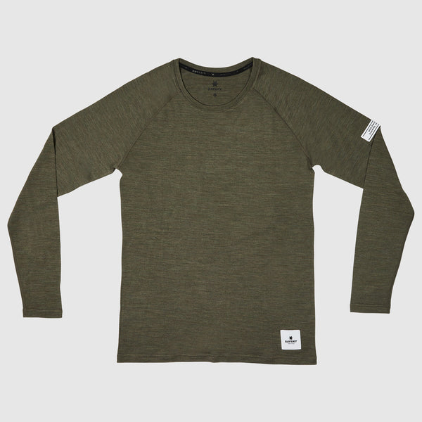 Saysky Merino 165 Base Layer Long Sleeve Green 3001 XMRLS40C3001