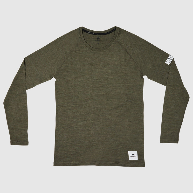 Saysky Merino 165 Base Layer Long Sleeve Green 3001 XMRLS40C3001