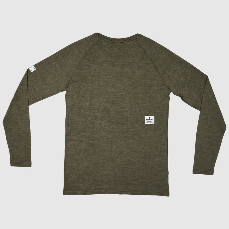 Saysky Merino 165 Base Layer Long Sleeve Green 3001 XMRLS40C3001