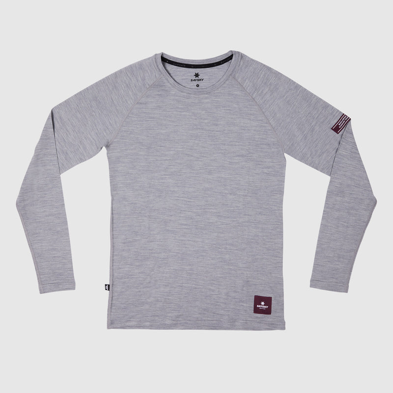 Saysky Merino 165 Base Layer Long Sleeve Grey 6004 XMRLS40C6004