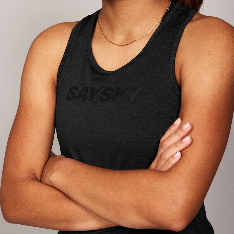 Saysky Logo Pace Top Black 9001 LWRSI20C9001