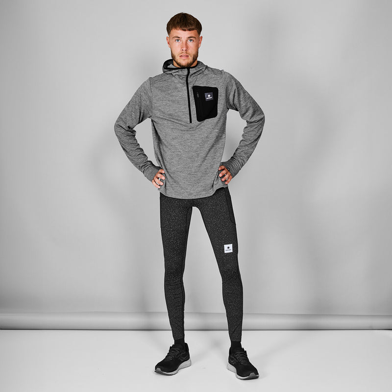 Saysky Pace Half Zip Hoodie Grey 6003 MMRHO01C6003