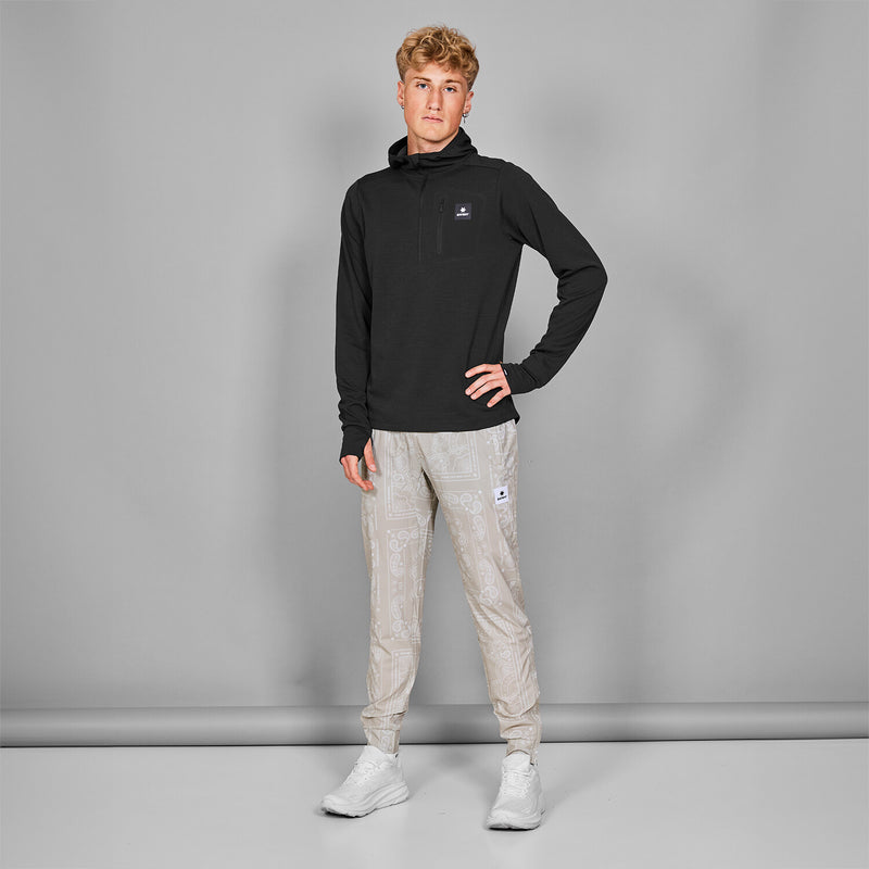 Saysky Pace Half Zip Hoodie Black 9001 MMRHO01C9001