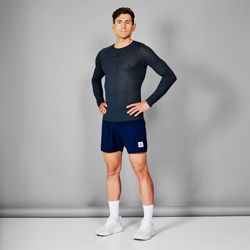 Saysky Mesh Base Layer Long Sleeve Grey 601 XMRBL32C601