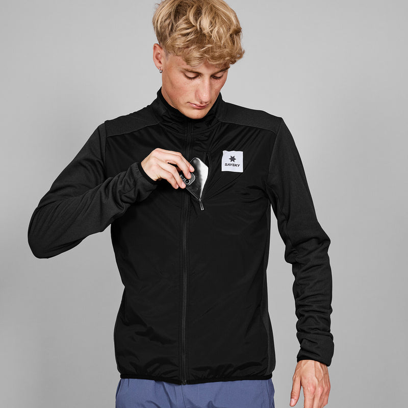 Saysky Flow Zip Fleece Black 901 MMRFL60C901