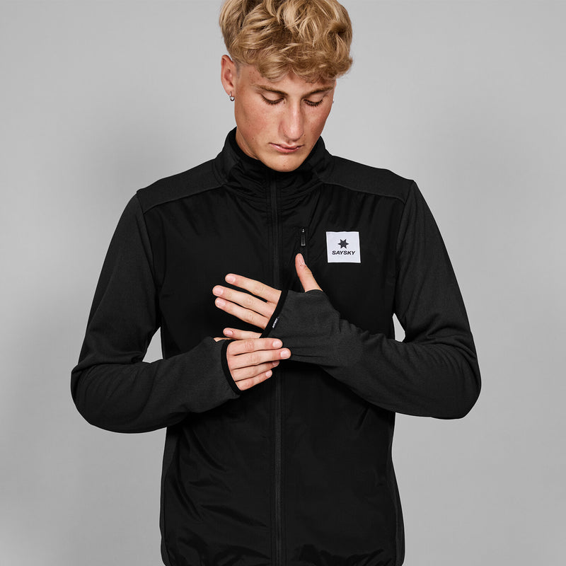 Saysky Flow Zip Fleece Black 901 MMRFL60C901