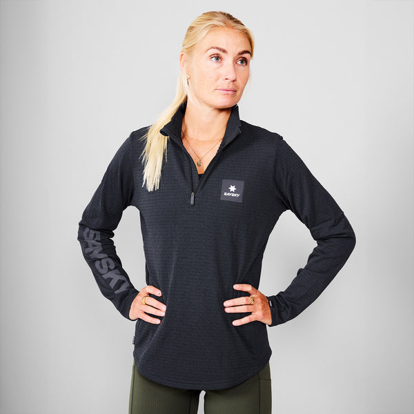 Saysky Blaze Half Zip Light Fleece Black 9001 KWRFL03C9001