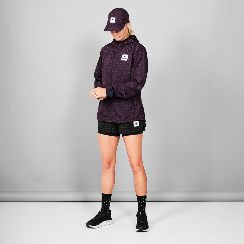 Saysky Reflective Polka 2 In 1 Pace Shorts 3" Black Reflective Polka 1018 MWRSH01C1018