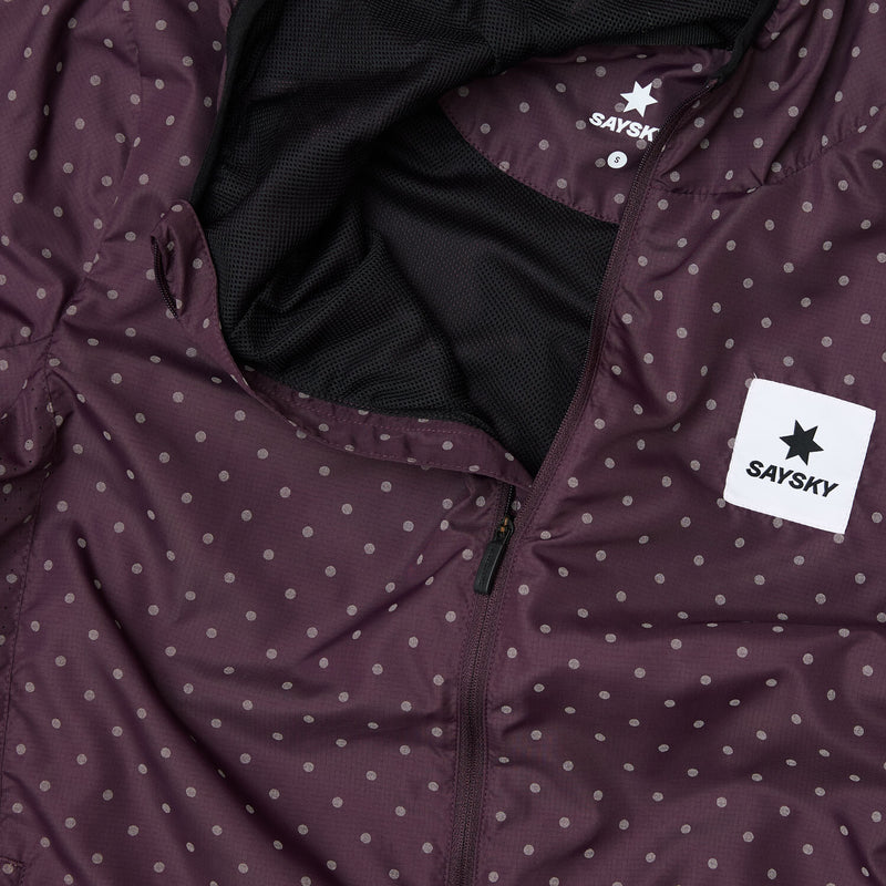Saysky Reflective Polka Blaze Jacket Purple 1022 MWRJA01C1022
