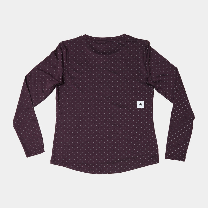 Saysky Reflective Polka Pace Long sleeve Purple 1022 MWRLS01C1022