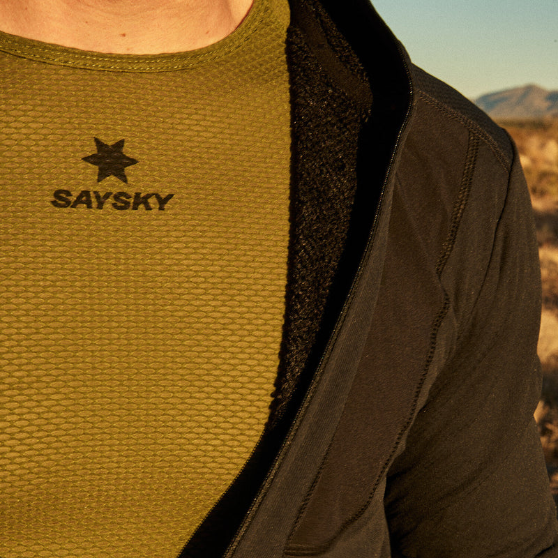 Saysky Mesh Base Layer Long Sleeve Green 313 NMRBL32C313