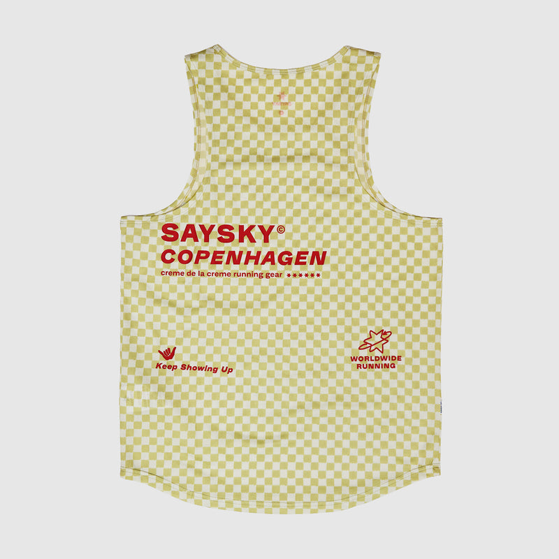 Saysky Checker Combat Singlet Green Checker 1034 NMRSI31C1034