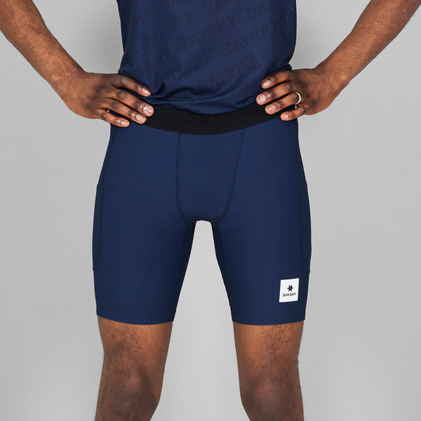 Saysky Combat+ Rib Short Tights 8'' Blue 201 NMRST32C201