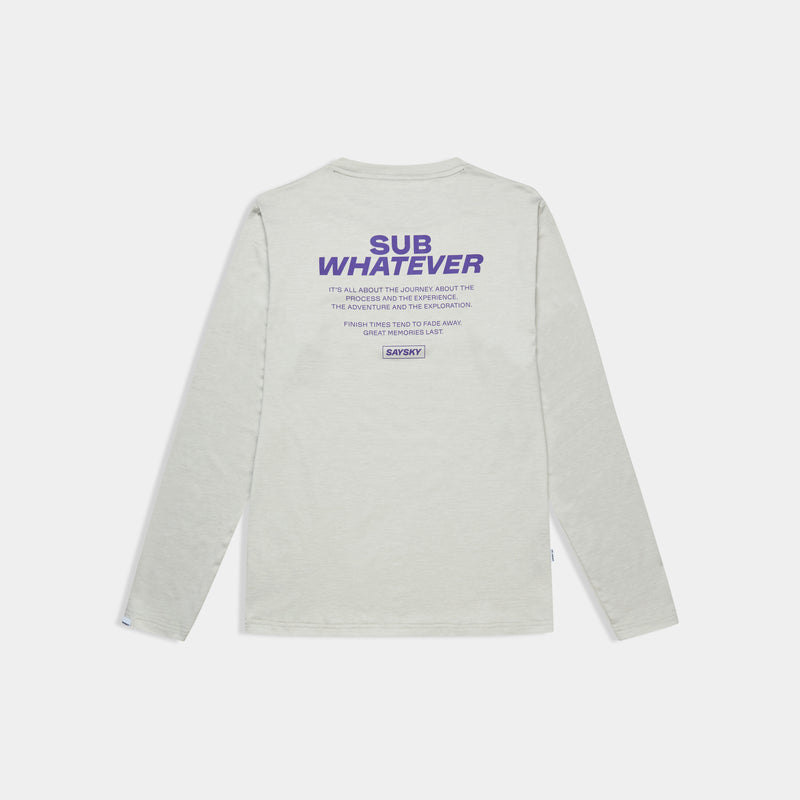 【新品タグ付】SAYSKY Logo Pace Longsleeve メンズM □ 公式 □ SAYSKY/セイスカイ ランニングTシャツ(ロングスリーブ