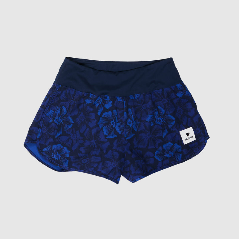 Saysky Flower Pace Shorts 3" Blue Flower 1029 NWRSH24C1029