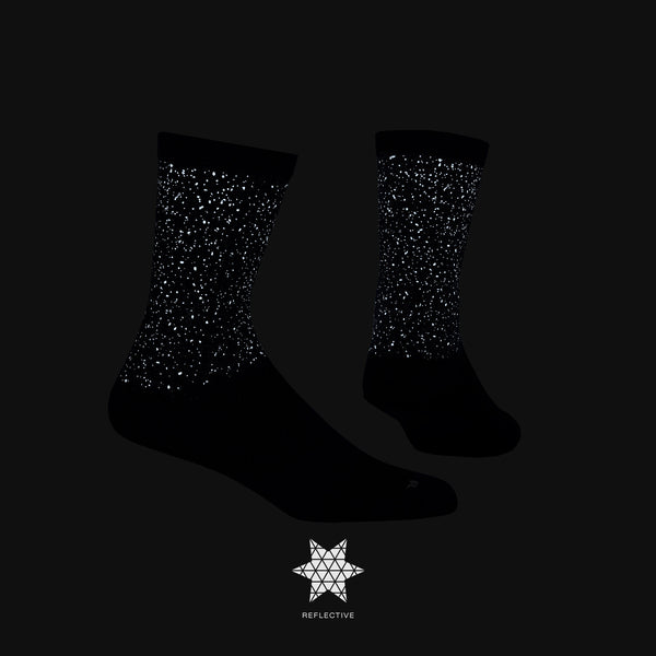 Saysky Combat Reflective High Socks Black 901 XUASO301C901