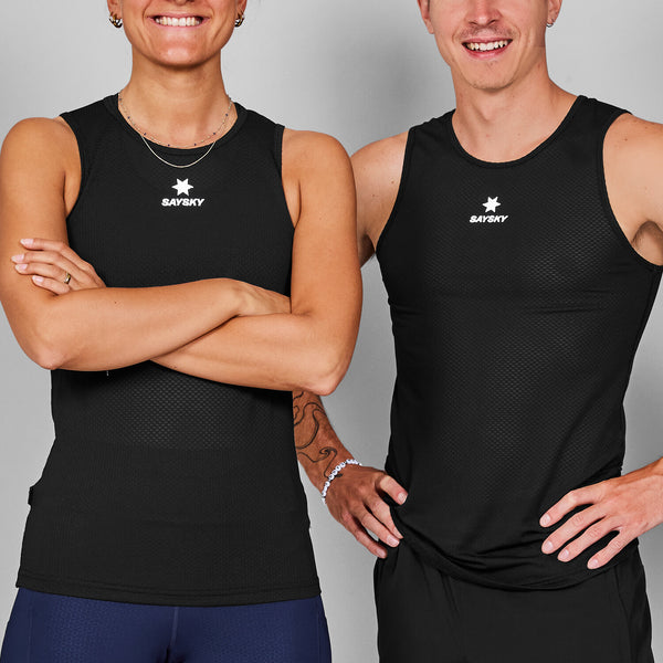 Saysky Mesh Base Layer Singlet Black 901 XMRBL31C901