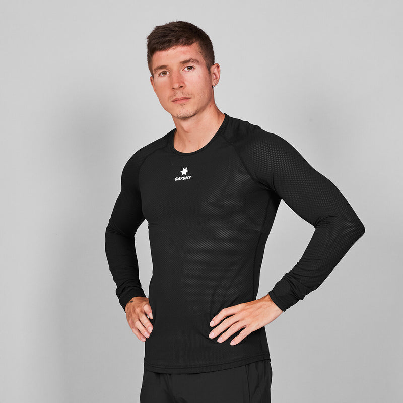 Saysky Mesh Base Layer Long Sleeve Black 901 XMRBL32C901