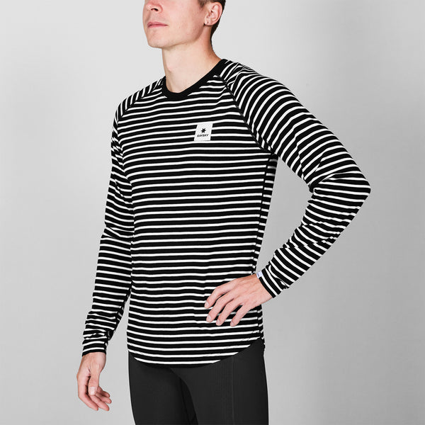 Saysky Merino 165 Base Layer Long Sleeve Stripes 002 XMRLS40C002