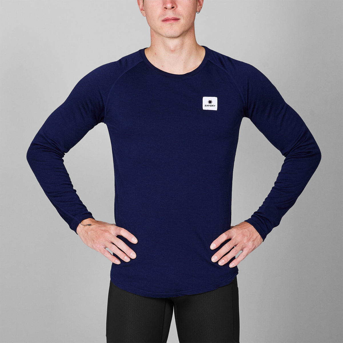 Saysky Merino 165 Base Layer Long Sleeve Blue 201 XMRLS40C201