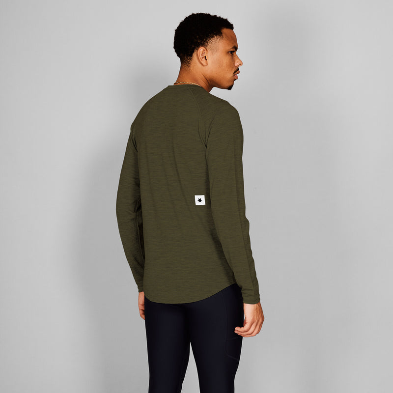 Saysky Merino 165 Base Layer Long Sleeve Green 3001 XMRLS40C3001