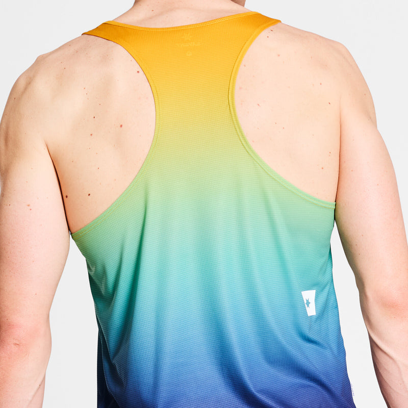 Saysky Drip Dye Flow Singlet Blue/Yellow/Green Drip Dye 1032 NMRSI60C1032
