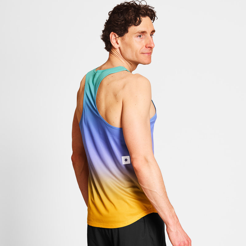 Saysky Drip Dye Flow Singlet Purple/Green/Yellow Drip Dye 1033 NMRSI60C1033