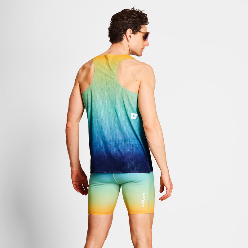 Saysky Drip Dye Flow Air Singlet Blue/Yellow/Green Drip Dye 1032 NMRSI62C1032