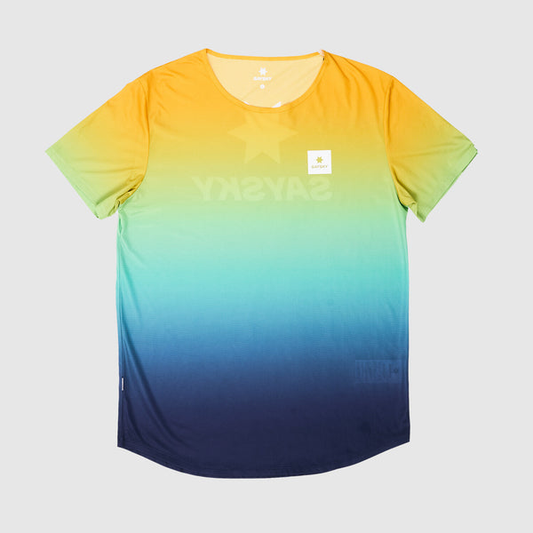 Saysky Drip Dye Flow T-Shirt Blue/Yellow/Green Drip Dye 1032 NMRSS60C1032