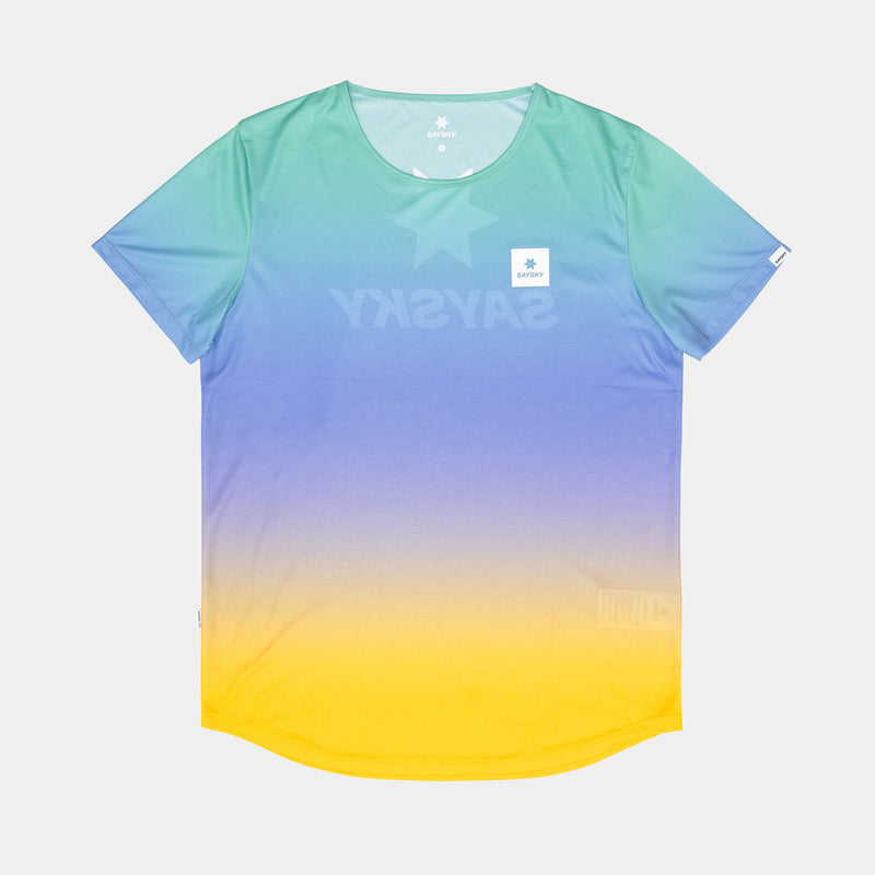 Saysky Drip Dye Flow T-Shirt Purple/Green/Yellow Drip Dye 1033 NMRSS60C1033