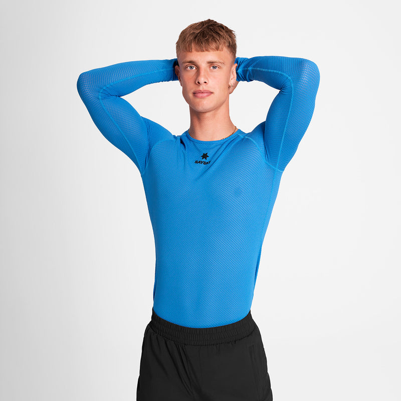 Saysky Mesh Base Layer Long Sleeve Blue 220 OMRBL32C220