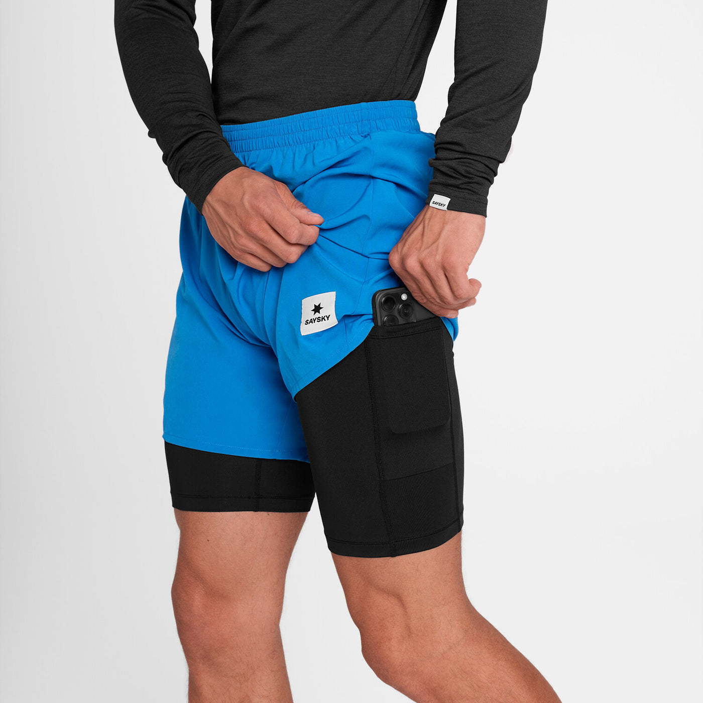 セイスカイ SAYSKY 2 In 1 Shorts XS Saysky 2 in 1 Pace Shorts 5'' – Saysky.us