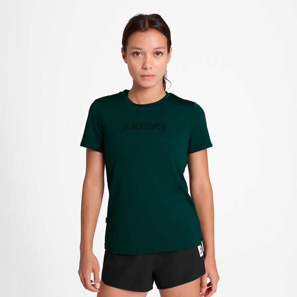 Saysky Logo Pace T-Shirt Green 3010 OWRSS20C3010