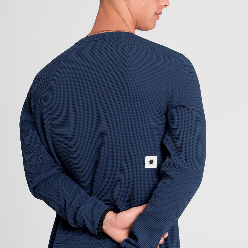 Saysky Motion Waffle Long Sleeve Blue 222 OMRLS52C222