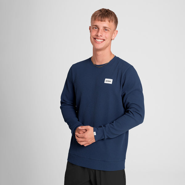 Saysky Motion Waffle Long Sleeve Blue 222 OMRLS52C222