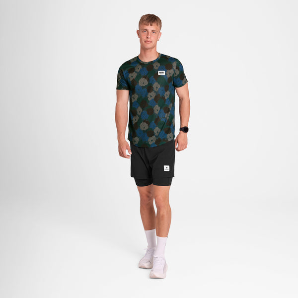 Saysky Flower Combat T-Shirt Blue Flower Camo 1046 OMRSS31C1046