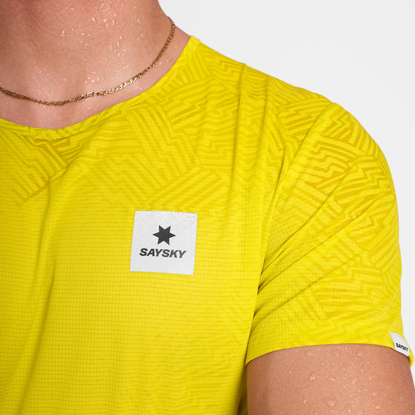 Saysky Reactive Flow T-shirt Yellow Reactive Lightning 1052 OMRSS60C1052