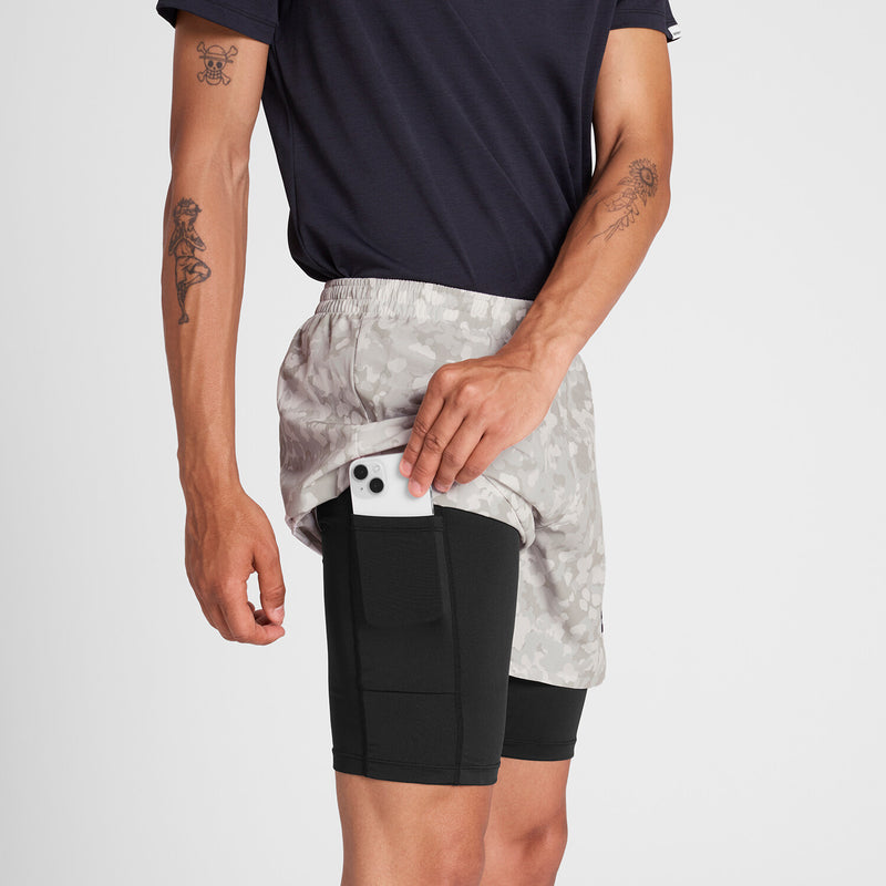 Saysky Camo Pace 2 in 1 Shorts 5'' SAND CAMO 1049 OMRSH20C1049