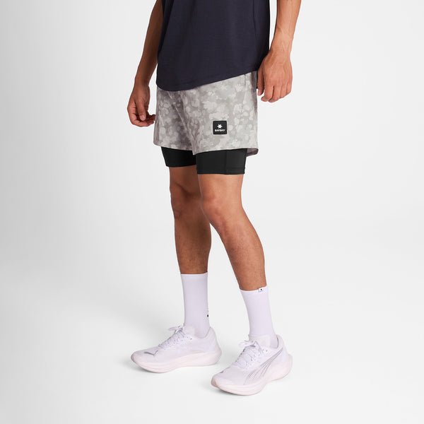 Saysky Camo Pace 2 in 1 Shorts 5'' SAND CAMO 1049 OMRSH20C1049