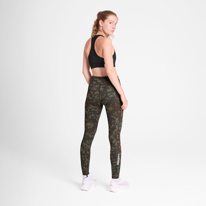 Saysky Camo Combat+ Long Tights Brown Camo 1048 OWRLT20C1048
