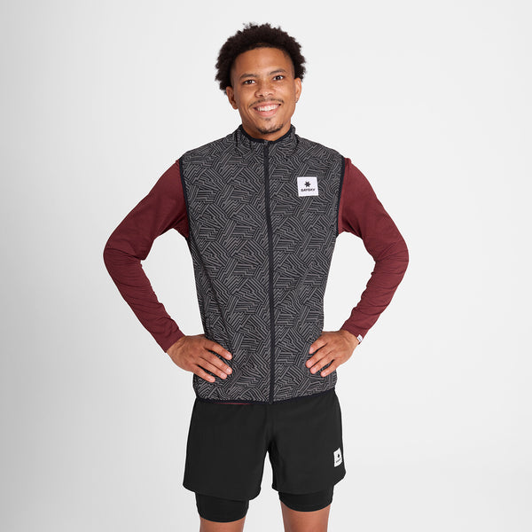 Saysky Reflective Pace Vest Black Reflective Lightning 1050 OMRVE01C1050