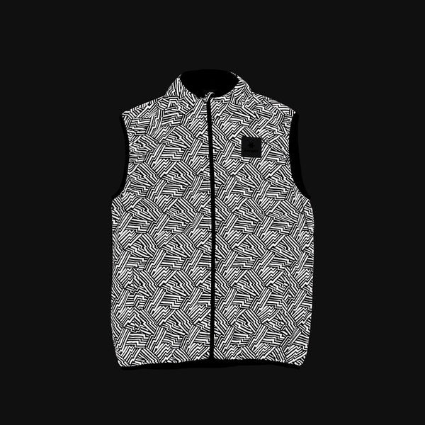 Saysky Reflective Pace Vest Black Reflective Lightning 1050 OMRVE01C1050