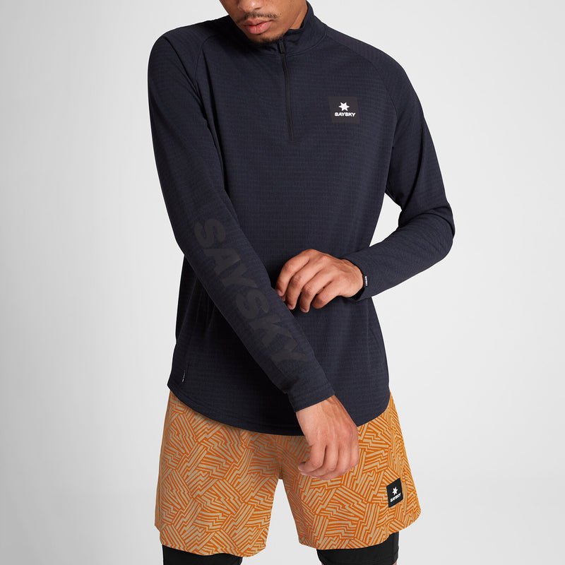 Saysky Blaze Half Zip Light Fleece Black 9001 KMRFL03C9001