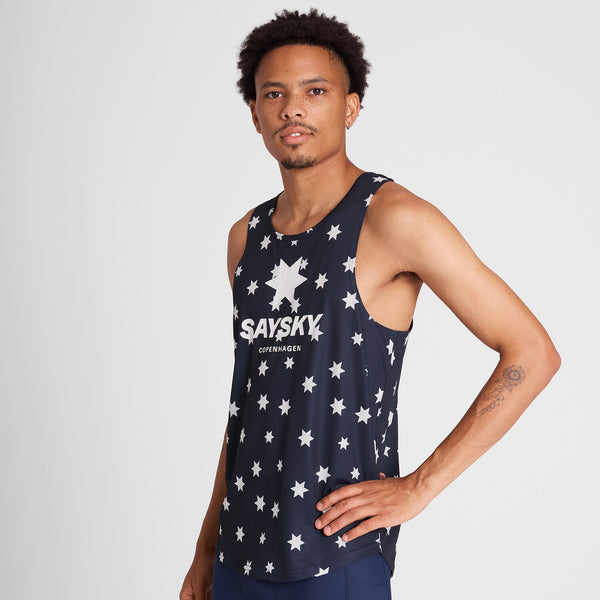 Saysky Star Combat Singlet Blue/White Stars 1028 NMRSI31C1028