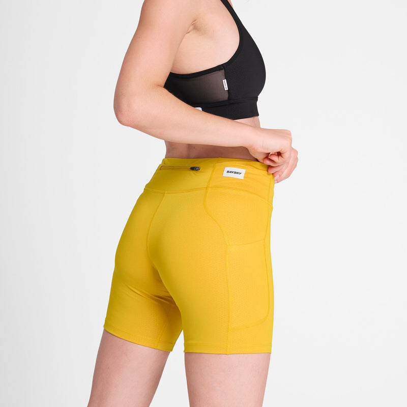 Saysky Combat+ Short Tights 7'' Yellow 412 NWRST30C412