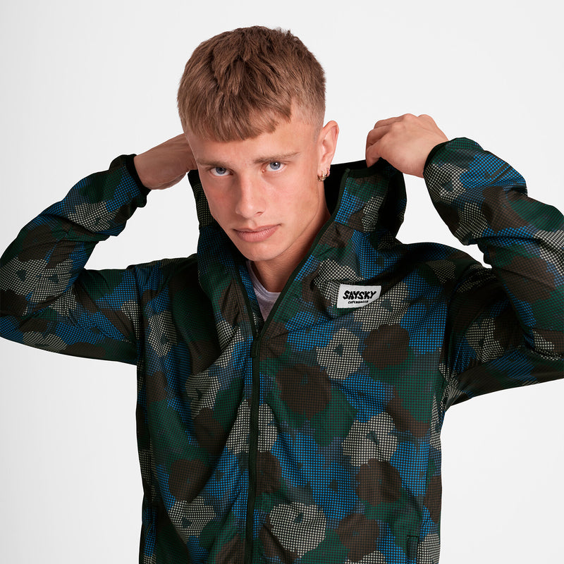 Saysky Flower Pace Jacket Blue Flower Camo 1046 OMRJA22C1046